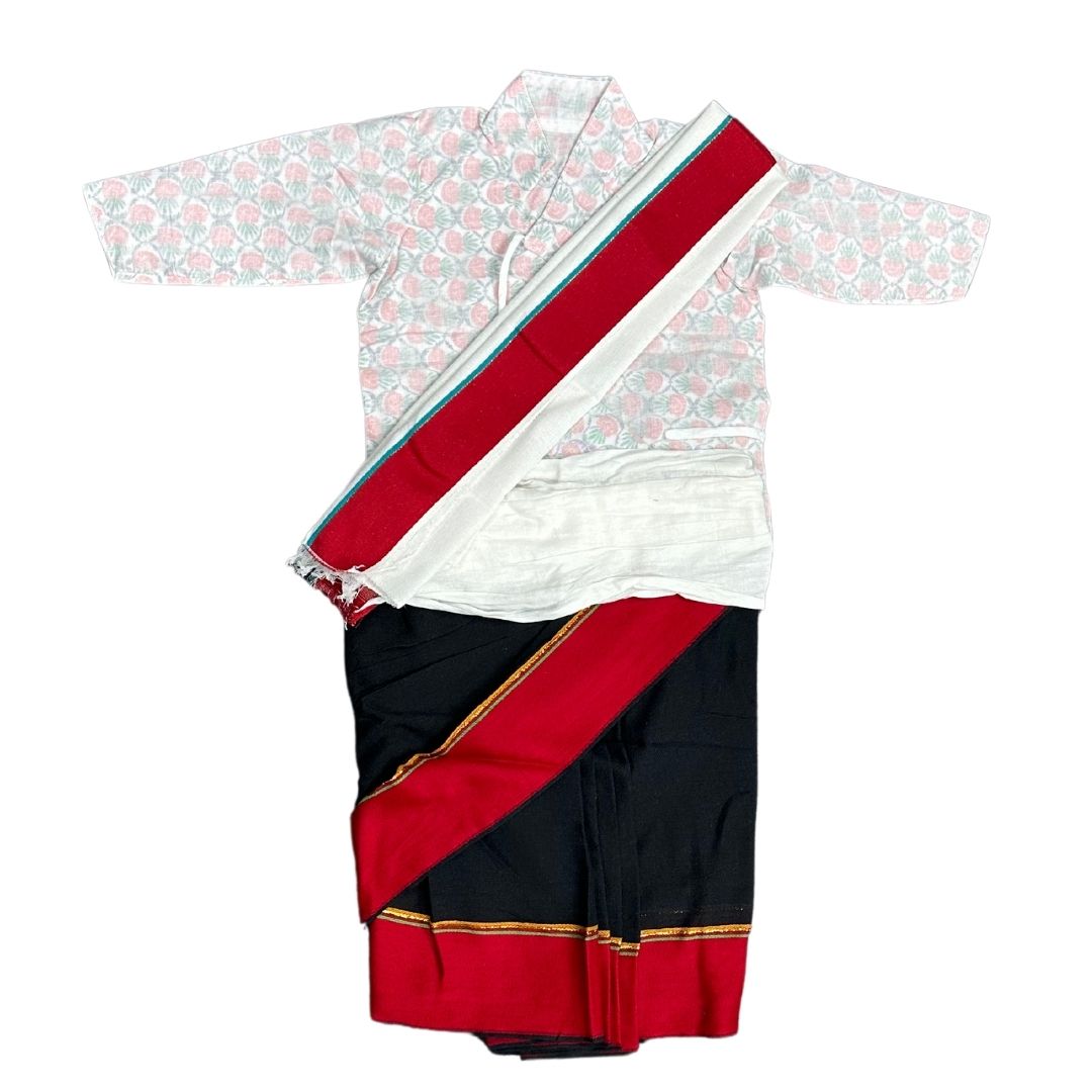 Baby Girl Traditional Newari Dress set "Haku Patasi"