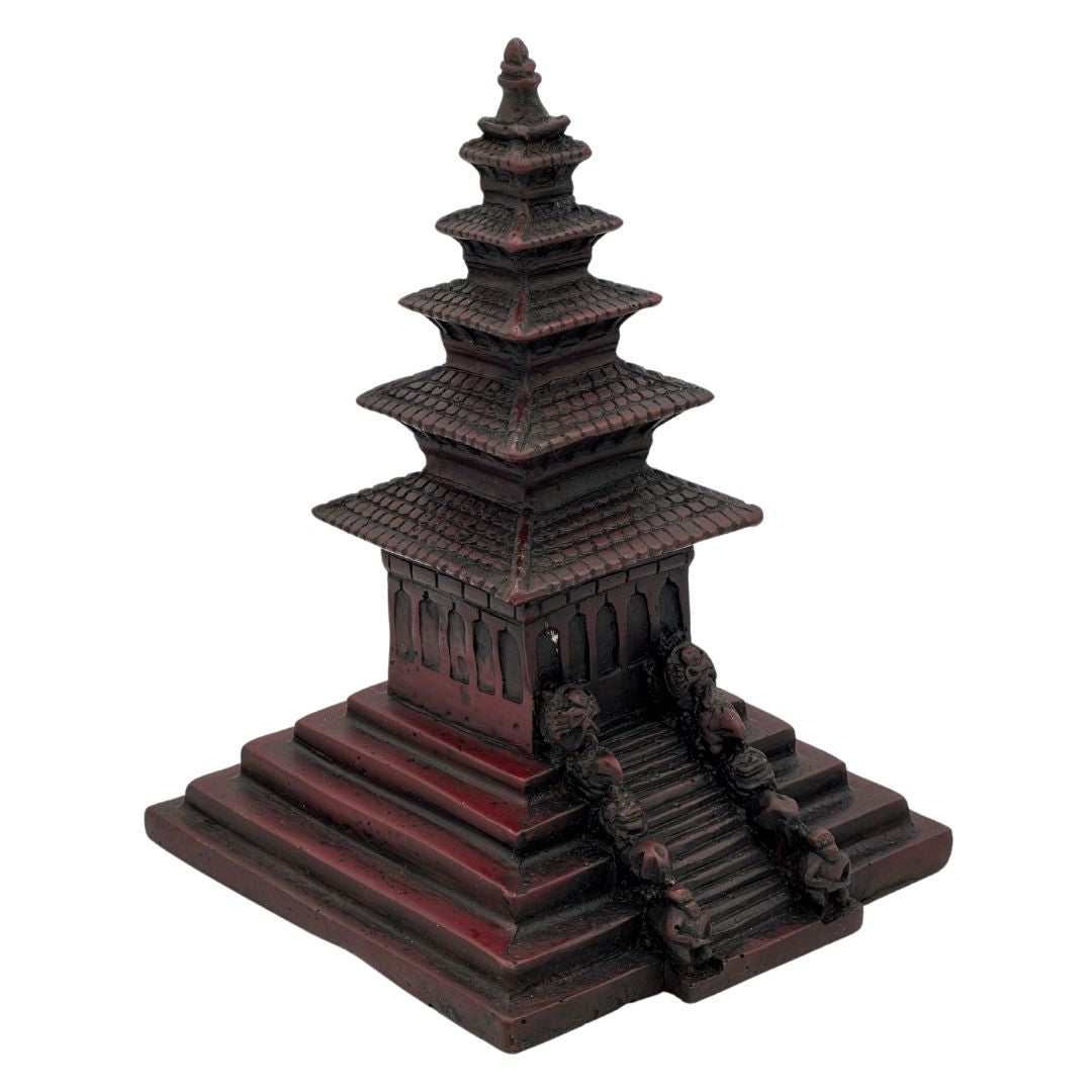 Miniature Nepali Nyatapola Temple Showpiece